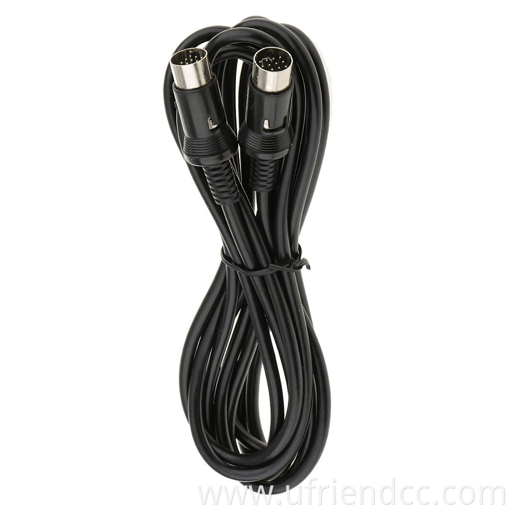 din 13 pin extension adapter lead / cable, male to female (plug / socket) 1m, 2m, 3m, 5m for audio tuner